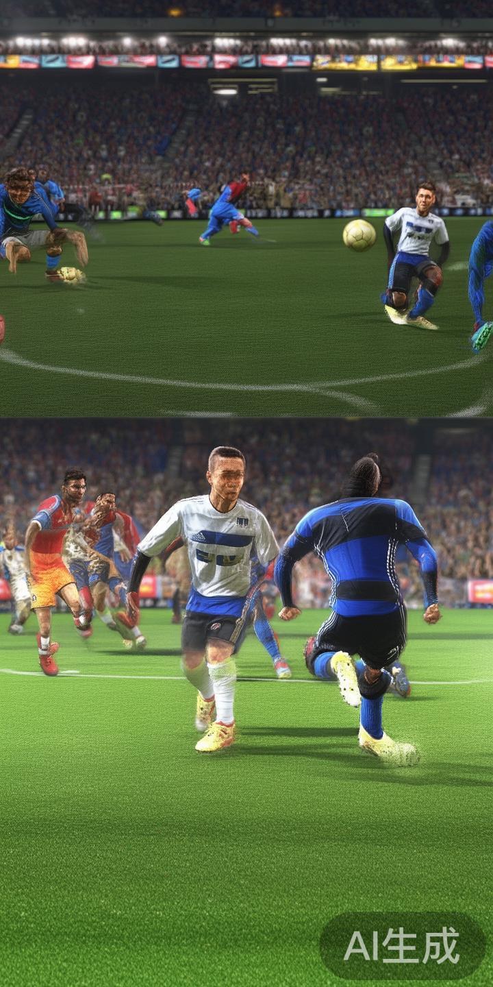 *在足球游戏中，*基本操作包括转向、传球、射门和防